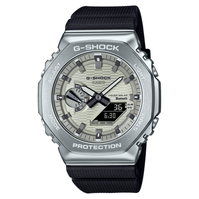 CASIO G-Shock Analogique-Numérique Acier Cadran Argenté | GBM2100A-8B