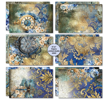 3Quarter Designs Grunged Baroque  6x4 Card Pack