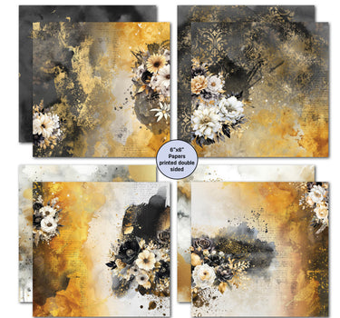 3Quarter Designs Golden Ebony 6x6 Paper Pack