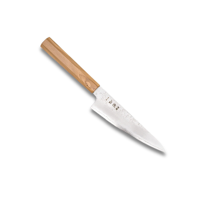 Couteau Ginrei Silver 3 Nashiji Kudamono 150mm - Manche en olivier