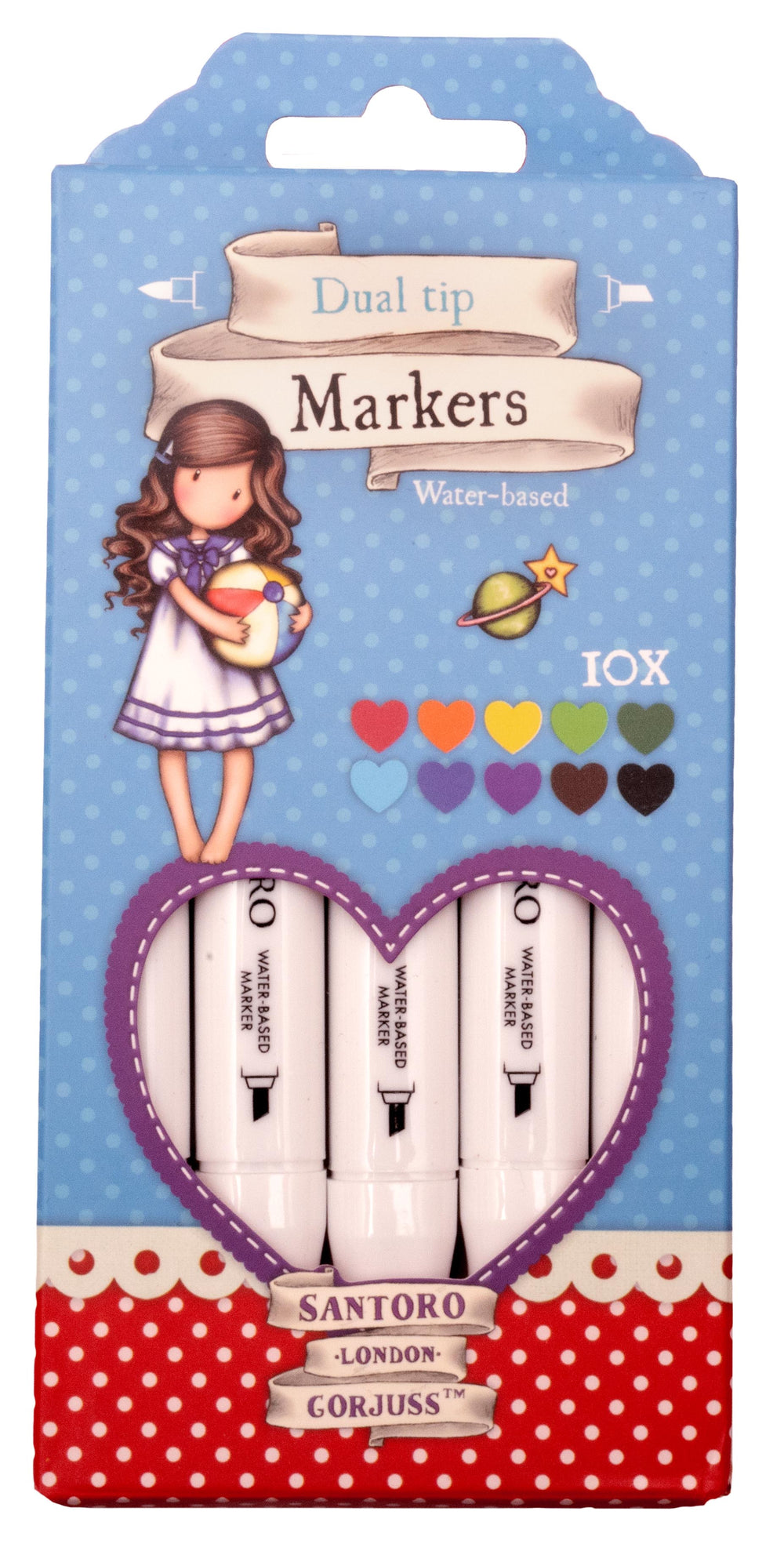 Marqueurs Lumière SAN Gorjuss Essentials Brights 80x177x32mm 10 PC n°16
