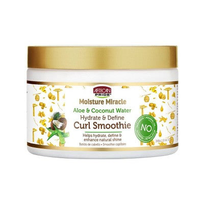 AFRICAN PRIDE ALOE & EAU DE COCO CRÈME COIFFANTE CHEVEUX BOUCLÉS 340G
