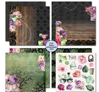 3Quarter Designs Girls Weekend  8x8 Paper Pack