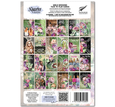 3Quarter Designs Girls Weekend - Tuck N Play Cards