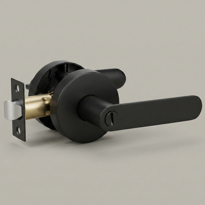 Poignée de porte Vellum Hardware Rail — barre plate, à clé, intimité, passage et décorative