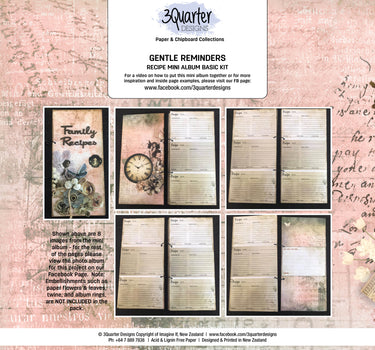 3Quarter Designs Gentle Reminders Mini Album Base Kit