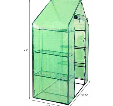 Greenhouse Outdoor Large Walk-in Plant Green house for Plants (Green)