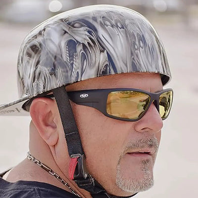 Global Vision Kinetic Adjustable Padded Motorcycle Sunglasses. Safety Rated Soft-Touch Riding Glasses
