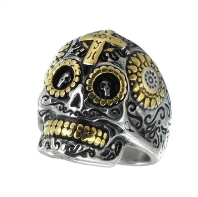 Bague Tête de Mort Mexicaine pour homme GoSteel
