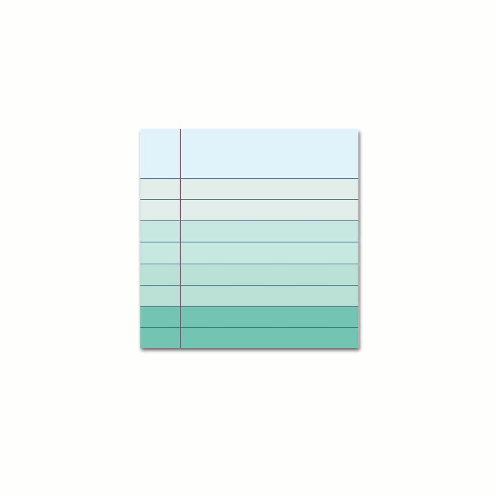 Notes Collantes Océan Bleu-Vert