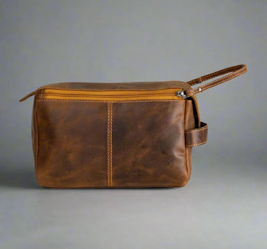 Greenwood Leather Darwin Travel Wash Bag