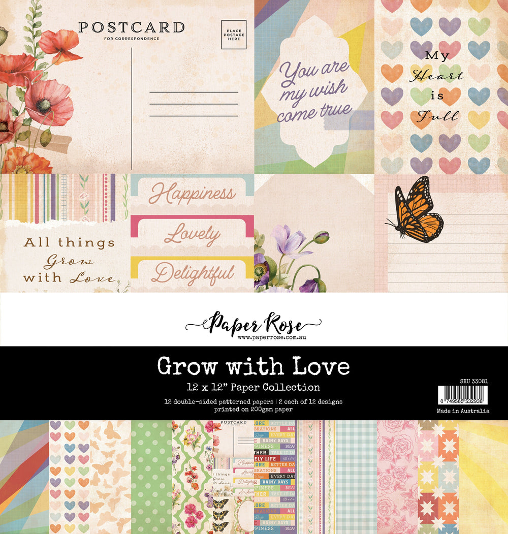 Collection de papier "Grow with Love" 12x12 33081