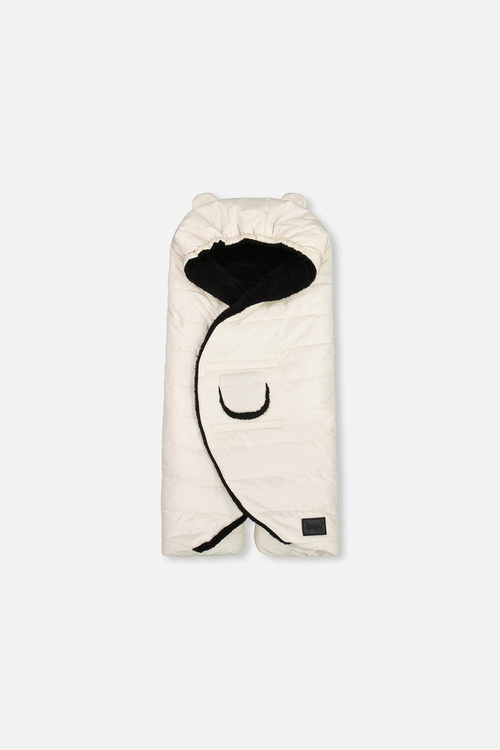 Couverture bébé Snugly conçue pour les sièges auto et les poussettes, blanc cassé