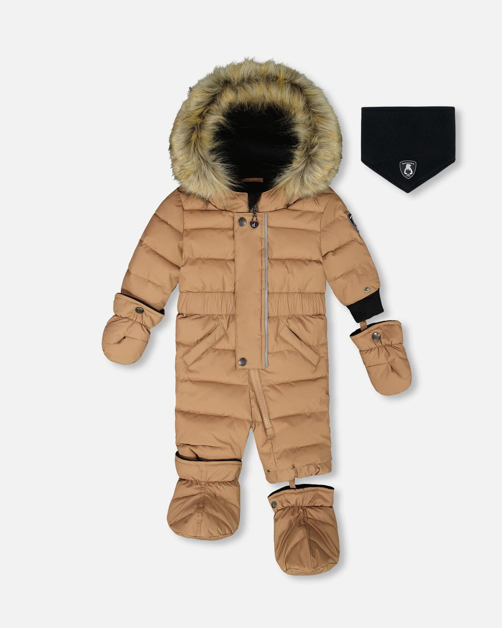 One-Piece Baby Original Puffy Snowsuit Chanterelle — Deux par Deux