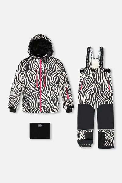 Two-Piece Teknik Snowsuit Zebra Print