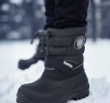 Winter Boots Solid Black