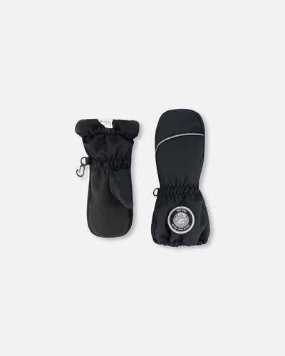 Moufle d'hiver motif noir