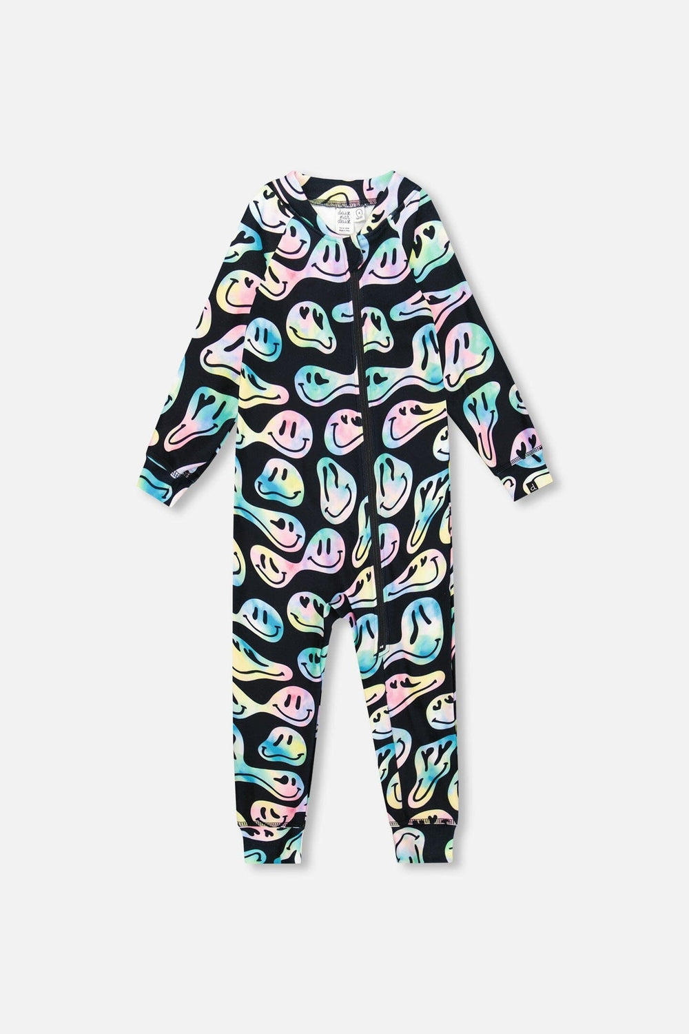 One-Piece Thermal Underwear Smiley Face Girl