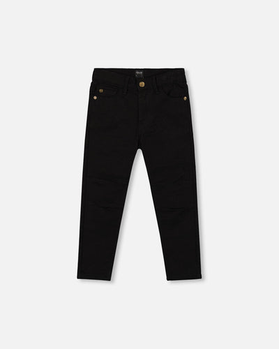 Pantalon en sergé extensible noir
