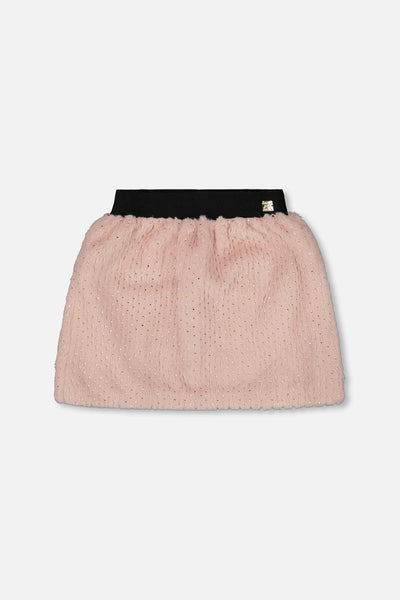 Jupe Rose Façon Fourrure