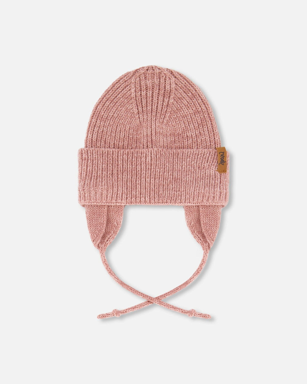 Bonnet bébé mi-saison en maille Rose Poudré