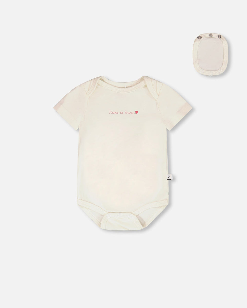 Grenouillère évolutive en jersey de coton biologique blanc