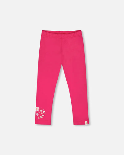 Legging en jersey de coton biologique rose
