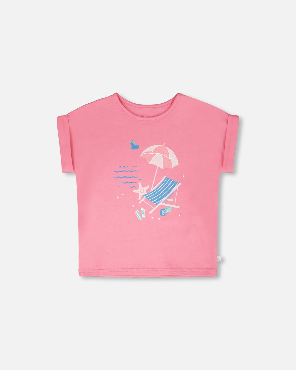 T-shirt en jersey de coton biologique rose