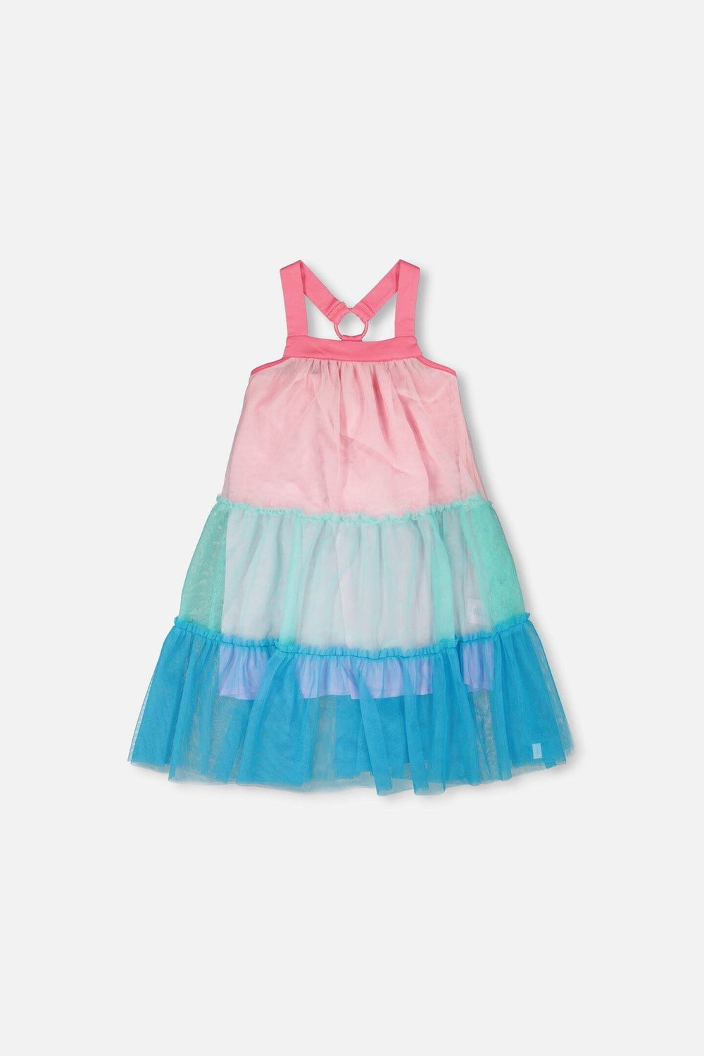 Mesh Dress Pink And Blue