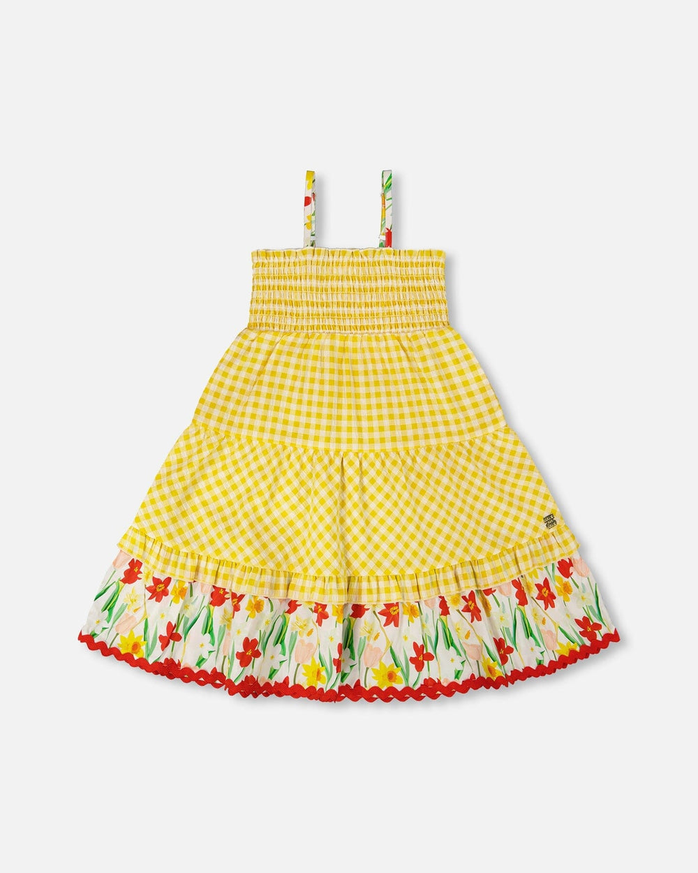 Robe d'été vichy jaune