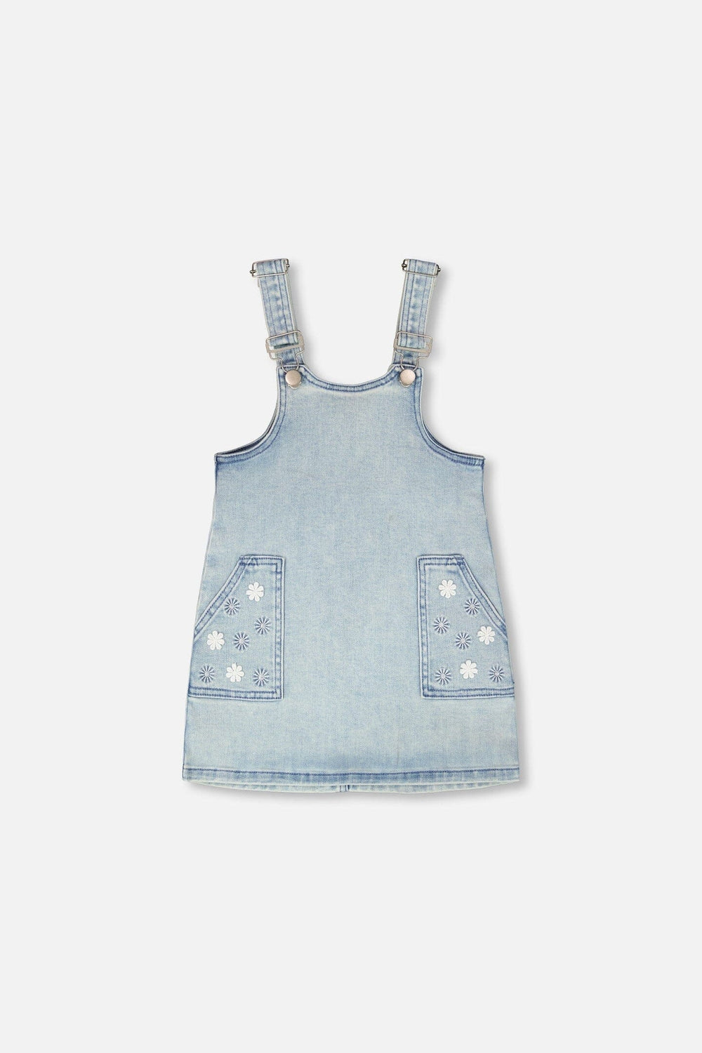 Light Blue Denim Overall Dress