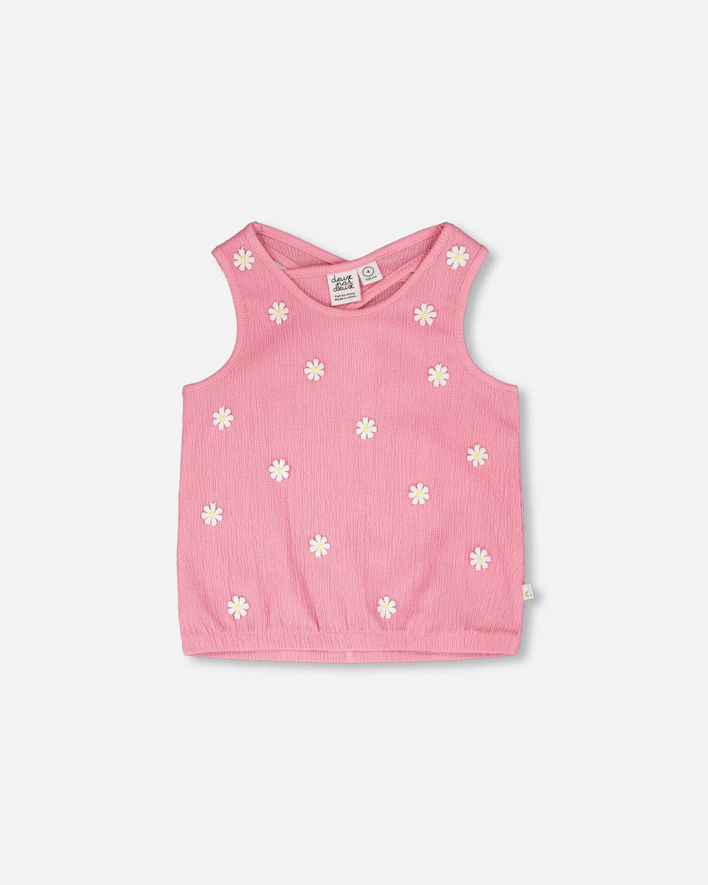 Débardeur en jersey froissé rose