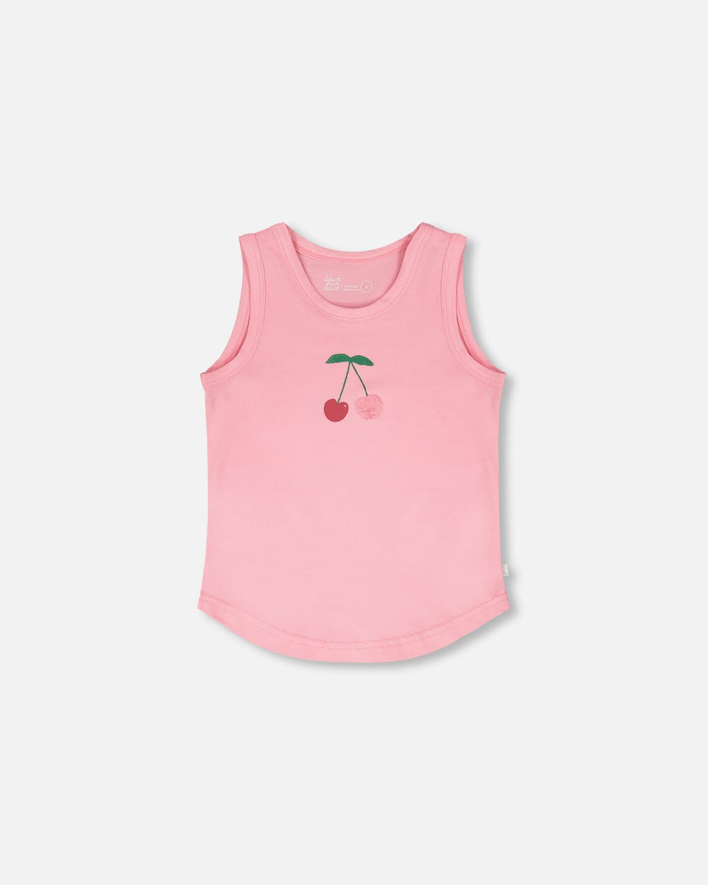 Organic Cotton Jersey Tank Top Pink — Deux par Deux