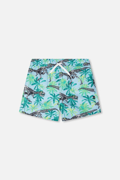 Boardshort imprimé squelette bleu