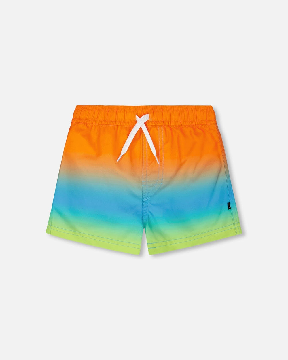 Boardshorts Dégradé Orange Bleu Et Vert