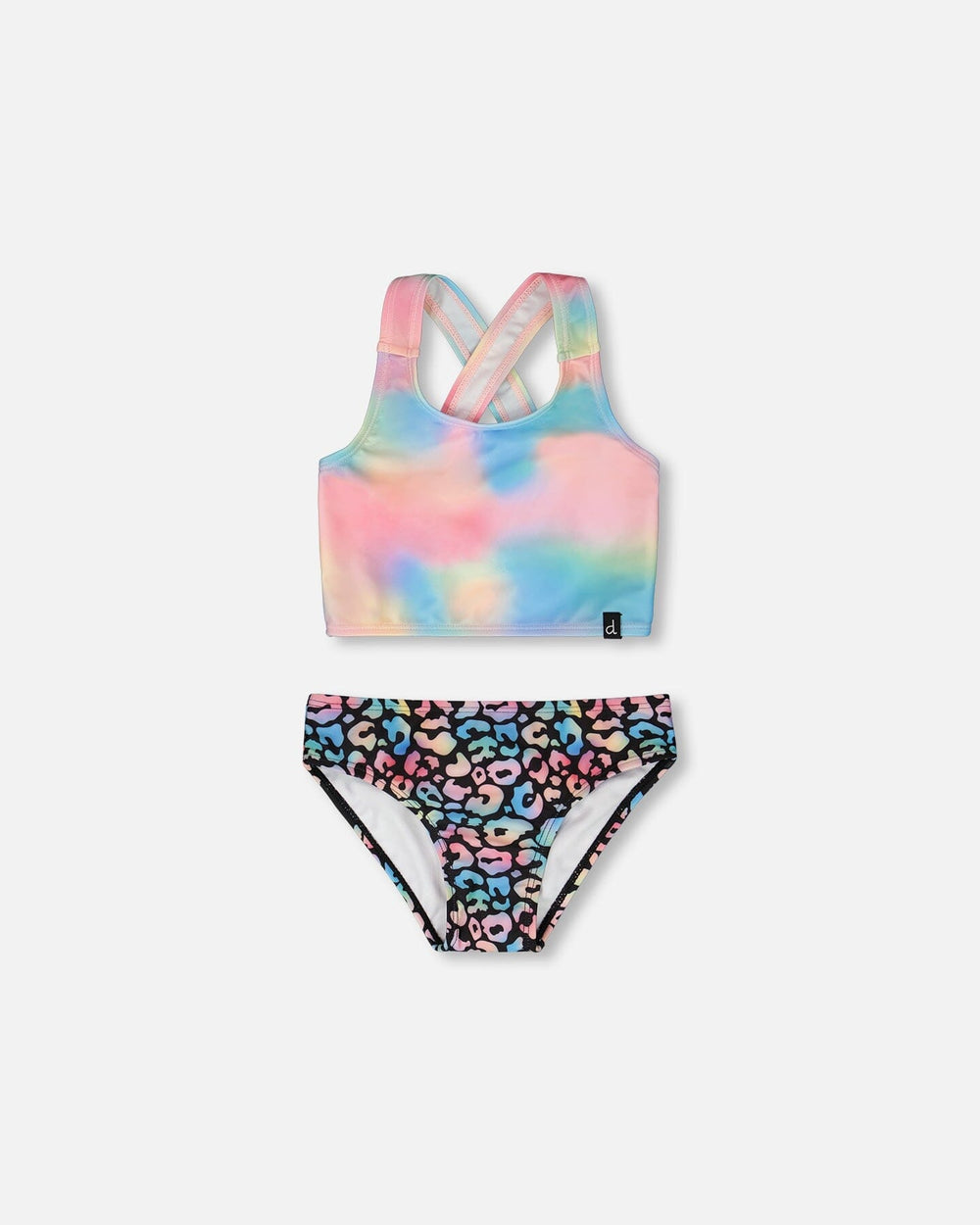Maillot de bain deux pièces multicolore