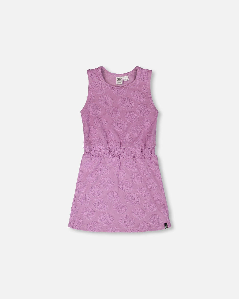 Robe de plage en tissu éponge lilas