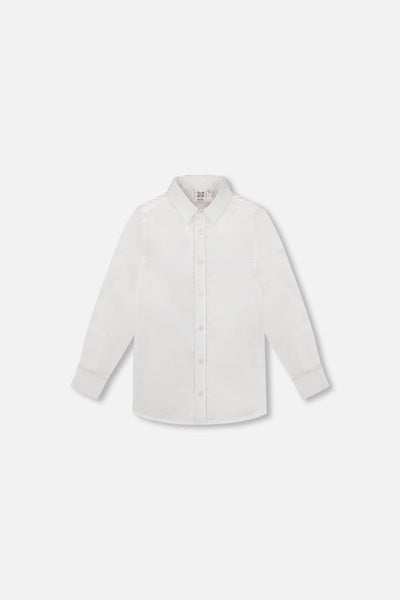 Chemise blanche à manches longues boutonnée
