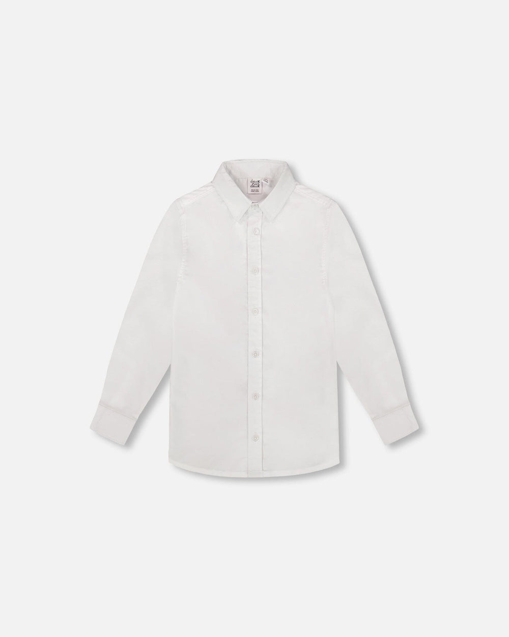 Chemise blanche à manches longues boutonnée