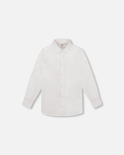 Button Down Long Sleeve Shirt White
