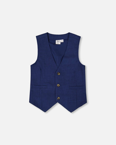 Gilet élégant bleu