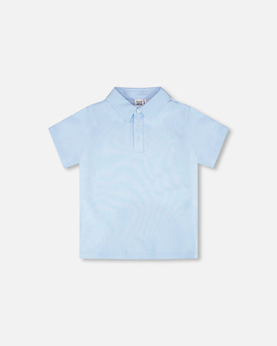 Polo bleu pâle