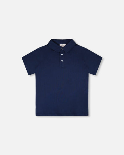 Polo bleu
