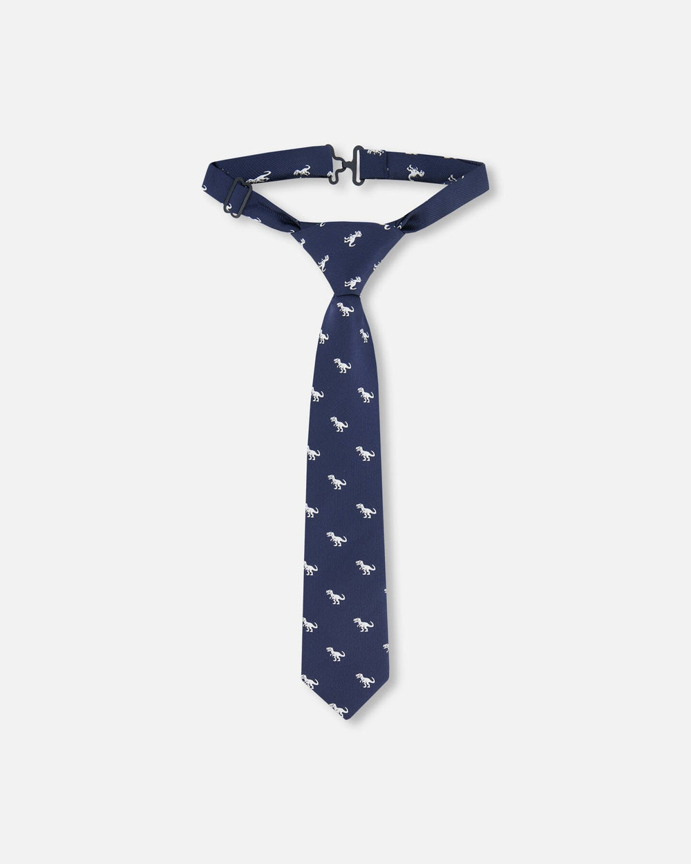 Cravate à motif dinosaure bleue