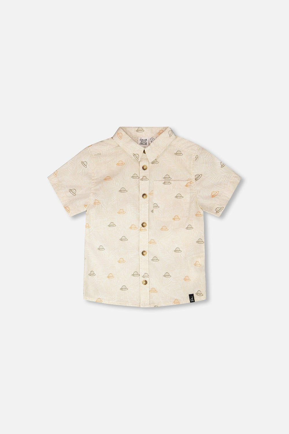Poplin Shirt Beige Safari Print