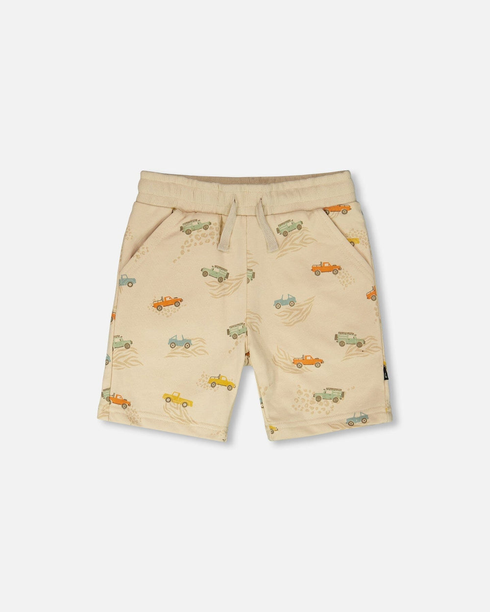 Short en molleton beige imprimé Jeep