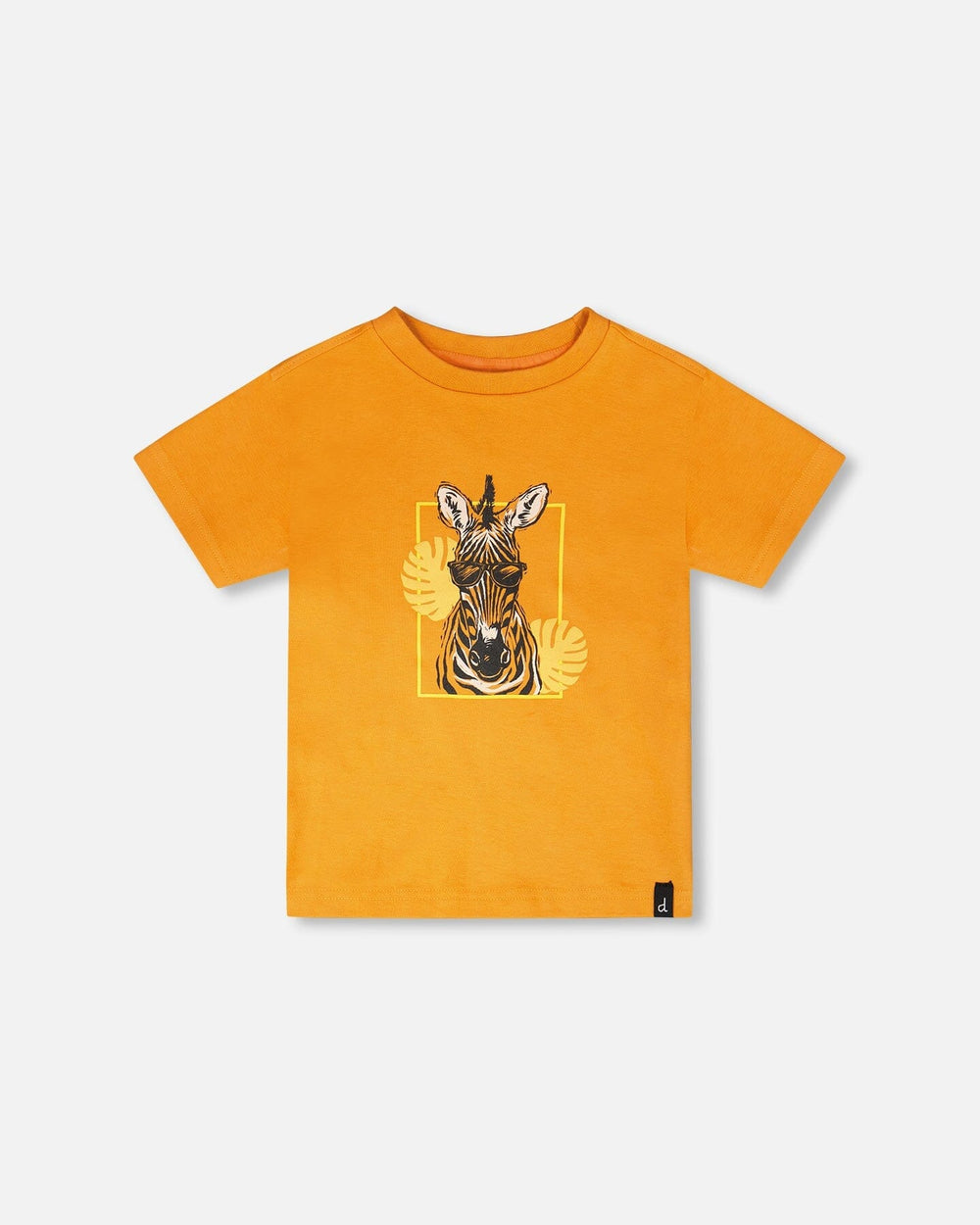 T-shirt à manches courtes en coton biologique orange