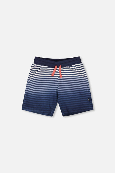 Organic Cotton Shorts Blue Gradient Stripes