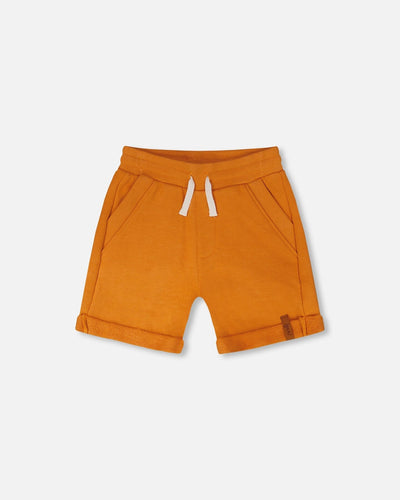 Shorts en molleton orange