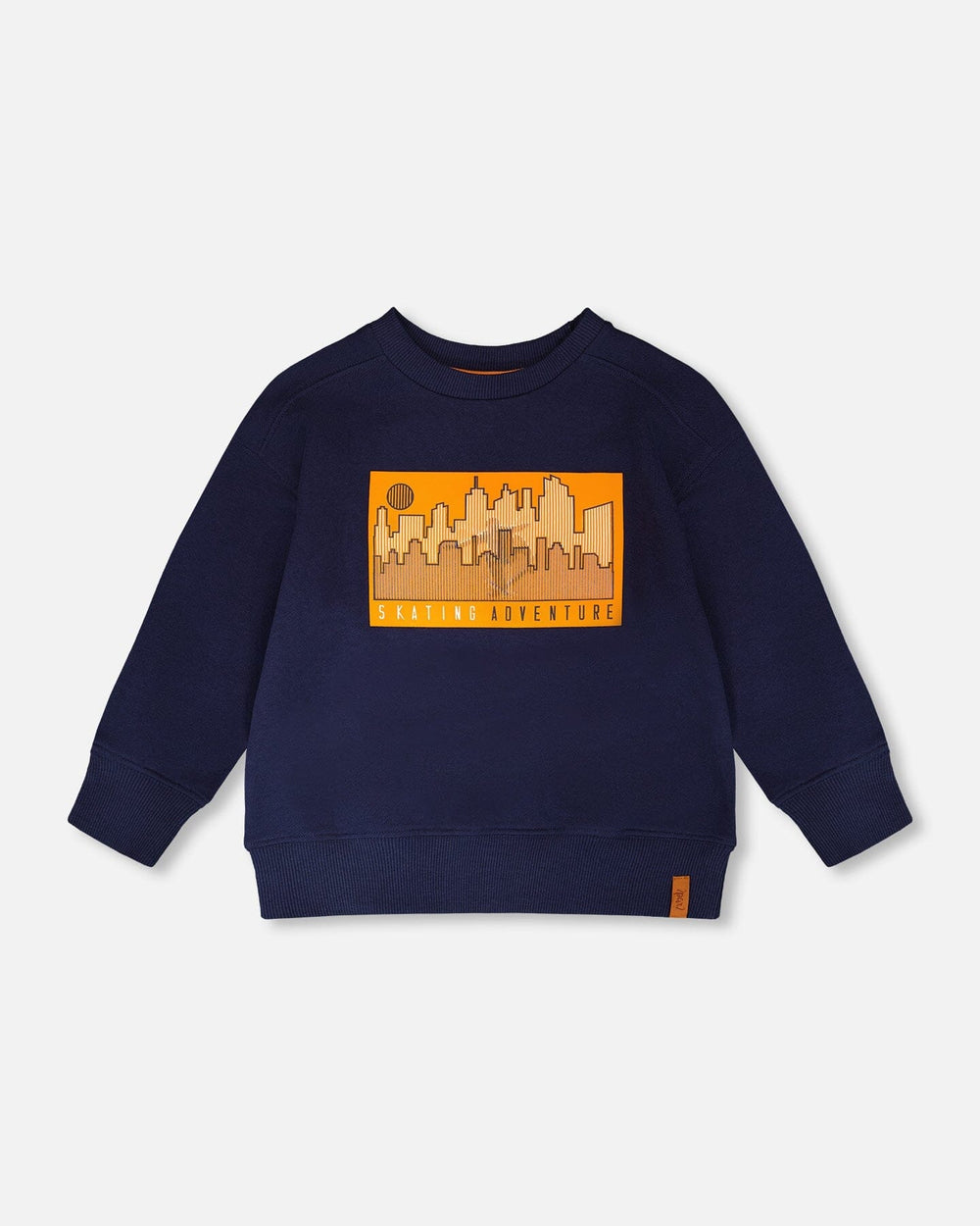Sweat molletonné bleu marine